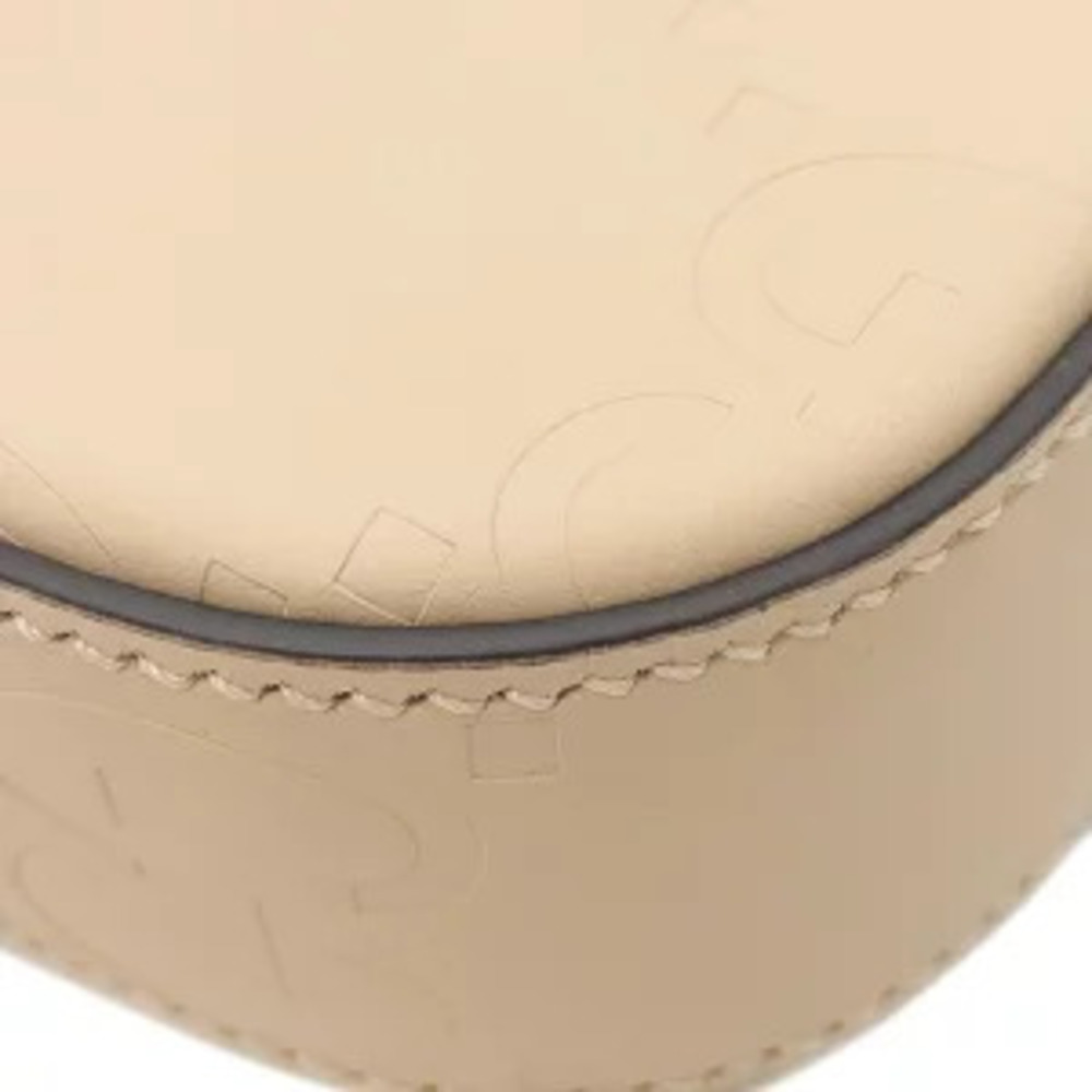Gucci GG Leather Shoulder Bag Beige Super - Picture 4 of 6